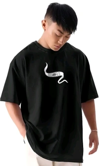 Anime Hooki Itachi T Shirt, Oversized T-shirt  - Black, XL