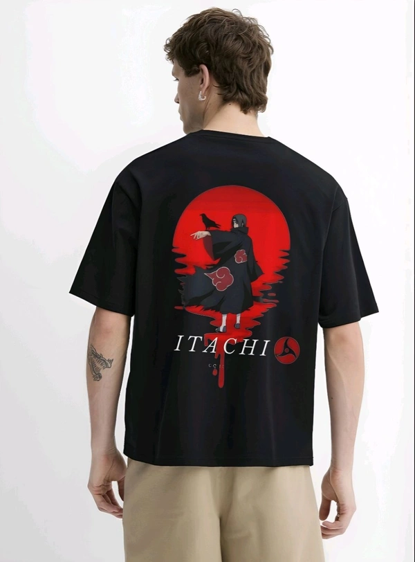 Itachi T Shirt, Oversized T-shirt - Black, L