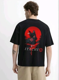 Itachi T Shirt, Oversized T-shirt - Black, XL