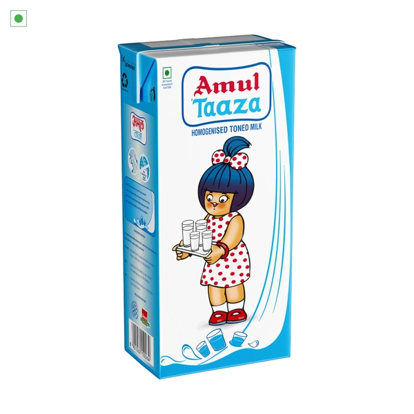 AMUL TAAZA TONED MILK - 1L