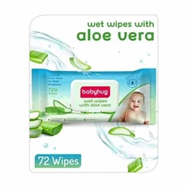 BABYHUG WIPES ALOE VERA 72N