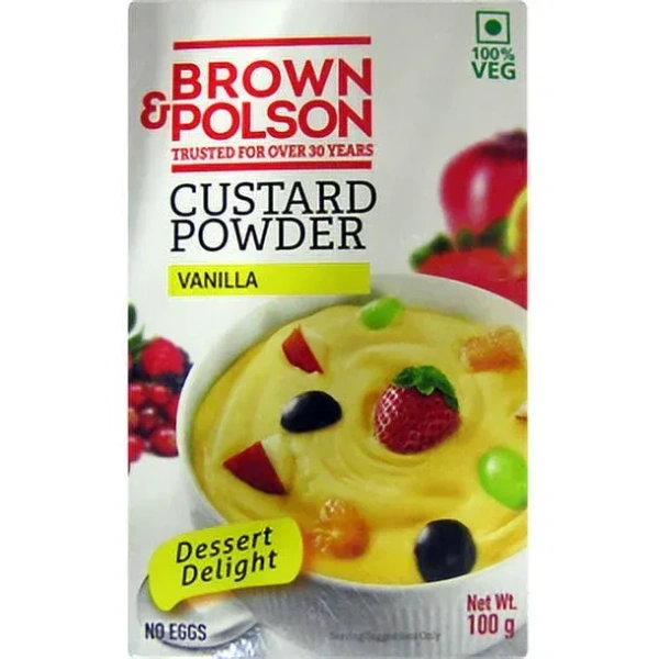 BROWN POLSON CUSTARD VANILLA 100 GM