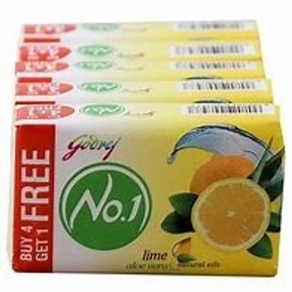 GODREJ NO1 LIME ALOEVERA 4+1FREE