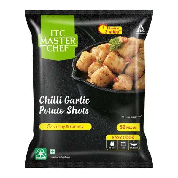 ITC CHILLI GARLIC PATATO SHOTS  - 420G