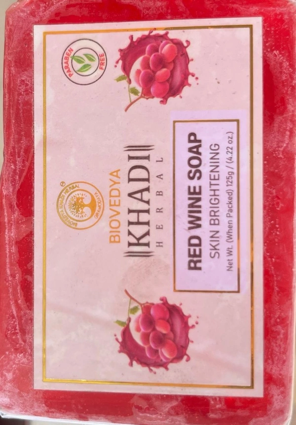 KHADI RED WINE SOAP