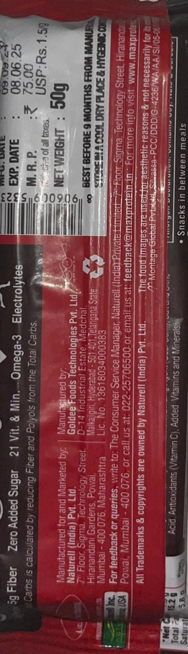 MAX CHOCO BERRY BAR