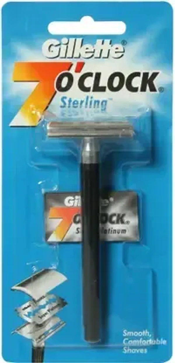 GILLETTE 7 O CLOCK STERLING