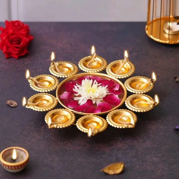 Copper Puja Diya