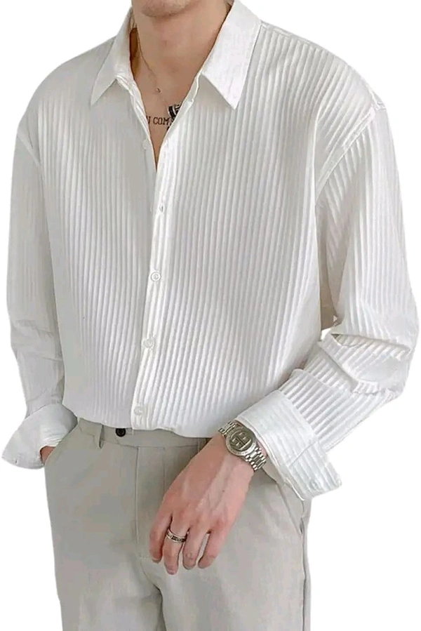 GRECIILOOKS Popcorn Regular Fit Formal Shirt for Men