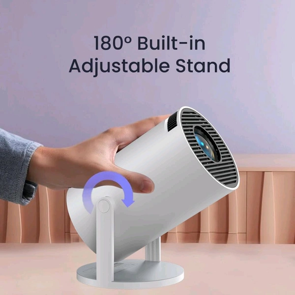 Anamika  ✨Portronics Beem 440 Smart HD Projector: 720p, Built-in Netflix/Prime/Hotstar, 2000 Lumens, Rotatable, Screen Mirroring (White)✨✨ - White, 12L x 22W x 13H Centimeters
