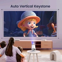 Anamika  ✨Portronics Beem 440 Smart HD Projector: 720p, Built-in Netflix/Prime/Hotstar, 2000 Lumens, Rotatable, Screen Mirroring (White)✨✨ - White, 12L x 22W x 13H Centimeters