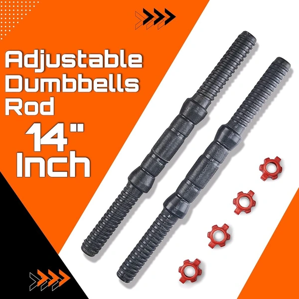 Anamika  2-in-1 Fitness Kit: Bullar 30kg PVC Dumbbells + Barbell Set w/ Connector | Adjustable Weights for Full Body Workout. - 30L x 30W Centimeters, Black