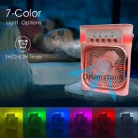Anamika  ❄️ Portable 2-in-1 Air Cooler & Misting Fan | 7-Color LED • 3 Wind/Spray Modes • 3H Timer • USB-Powered *Compact Desktop Cooler w/ 0.6L Tank • 360° Tilt • Floor/Office Use* - Pink Flamingo