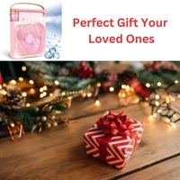 Anamika  ❄️ Portable 2-in-1 Air Cooler & Misting Fan | 7-Color LED • 3 Wind/Spray Modes • 3H Timer • USB-Powered *Compact Desktop Cooler w/ 0.6L Tank • 360° Tilt • Floor/Office Use* - Pink Flamingo
