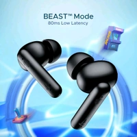 boAt ⚡ boAt Airdopes 141: 42H Battery | Low Latency Mode | ENx™ Clear Calls | IPX4 | Bold Black (TWS Earbuds w/ Fast Charge & Insta Wake Pair) - Black