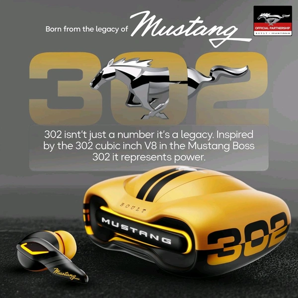 Anamika ✨ Boult Mustang Torq (Yellow): 60H Battery + 45ms Speed | APP + ENC | 13mm Drivers "Game, Vibe, Dominate — Now in Energetic Yellow 💛" - Mustang Torq Gold