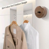 Anamika Round Rose Gold Retractable Clothesline — 9ft Lockable & Weatherproof!