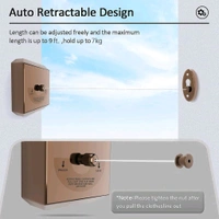 Anamika  ✨ Anamika Square Rose Gold Retractable Clothesline — 9ft Lockable & Weatherproof! - Rose Gold