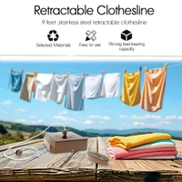 Anamika  ✨ Anamika Square Rose Gold Retractable Clothesline — 9ft Lockable & Weatherproof! - Rose Gold