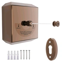Anamika  ✨ Anamika Square Rose Gold Retractable Clothesline — 9ft Lockable & Weatherproof! - Rose Gold