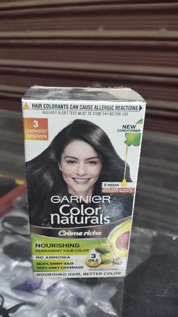 Garnier Color Naturals Carton Packing - Darkest brown 3