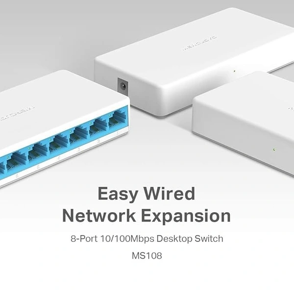 Mercusys MS108 8-Port 10/100Mbps Desktop Switch