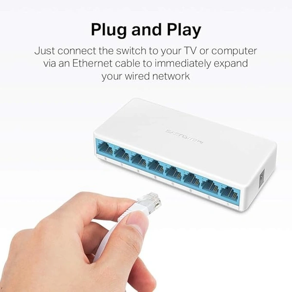 Mercusys MS108 8-Port 10/100Mbps Desktop Switch