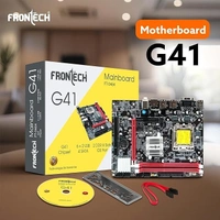 FRONTECH G41 Chipset Motherboard with 2xDDR3 RAM Slots LGA775 Supports Core 2 Quad/Core 2 Extreme/Duo/Pentium/Celeron Processors|6+2 USB Ports|PCIe 16x|4xSATA Slots |1xHDMI, 1xVGA (FT-0464)
