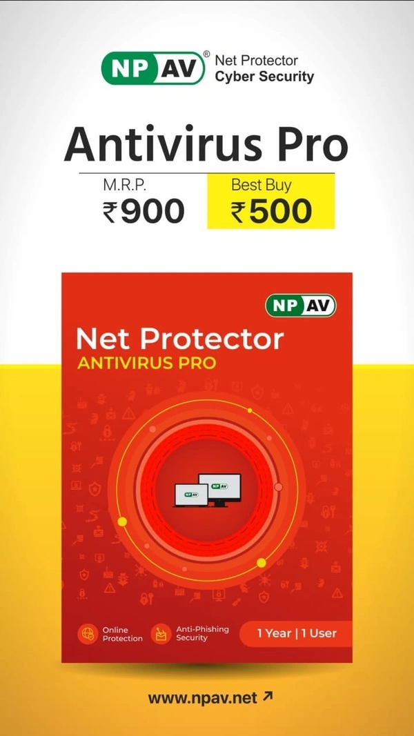 NET PROTECTOR ANTIVIRUS PRO 1 YEAR 1 USER