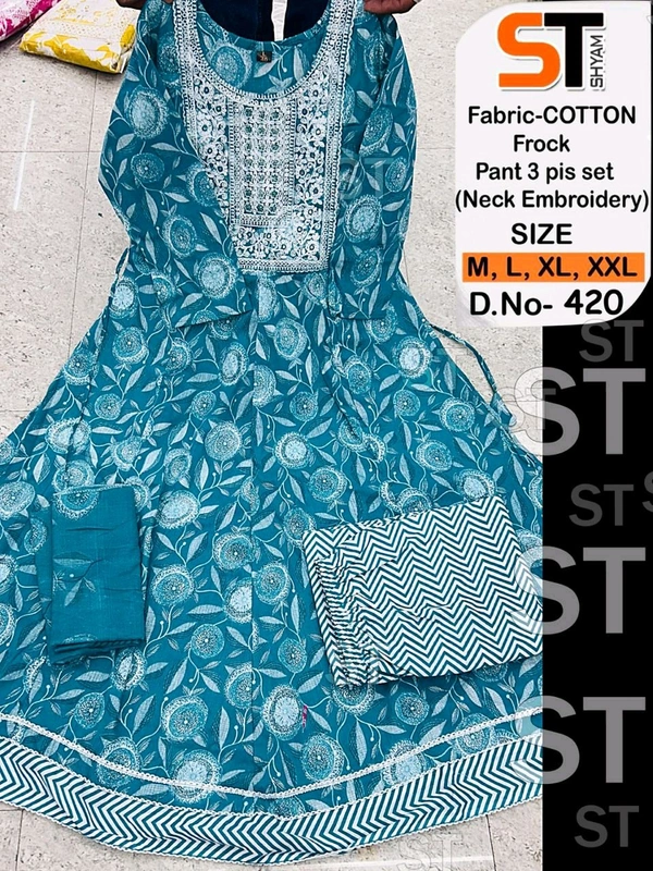 cotton frock set