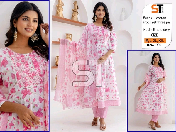 cotton frock set