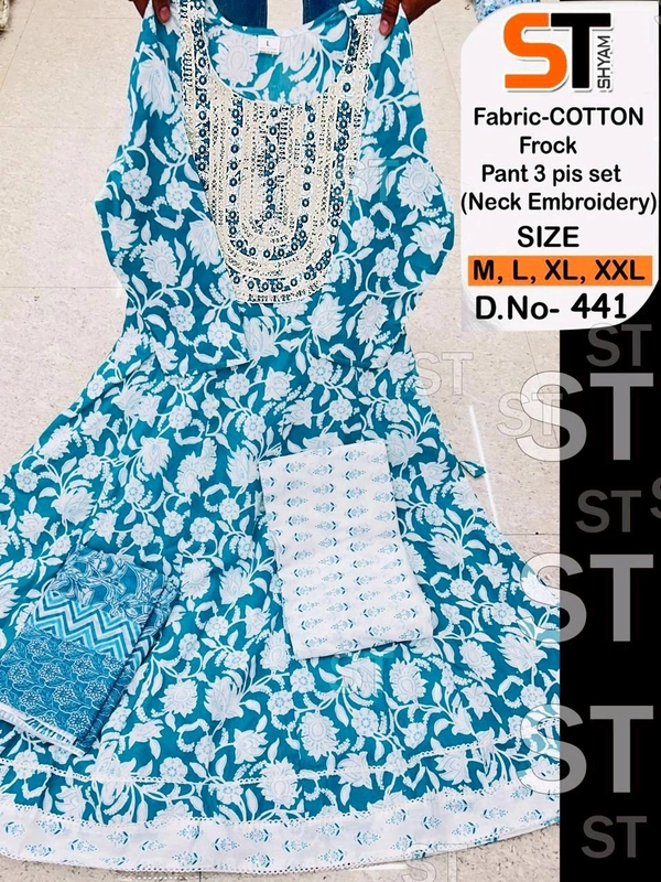 cotton frock set