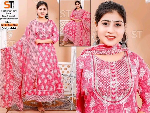 cotton frock set