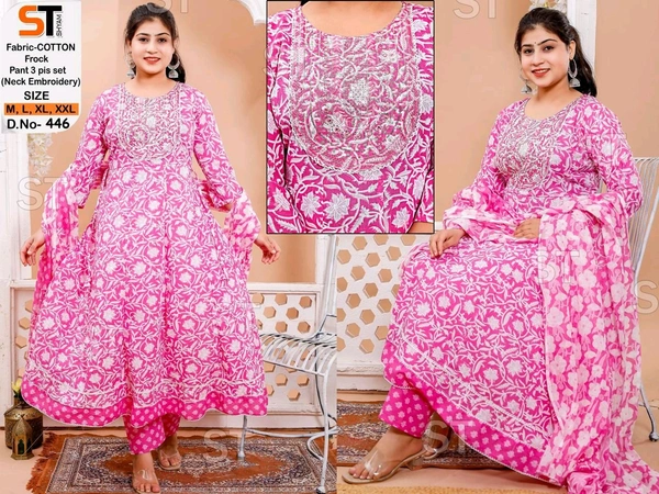 cotton frock set
