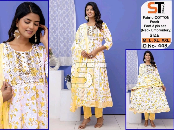cotton frock set