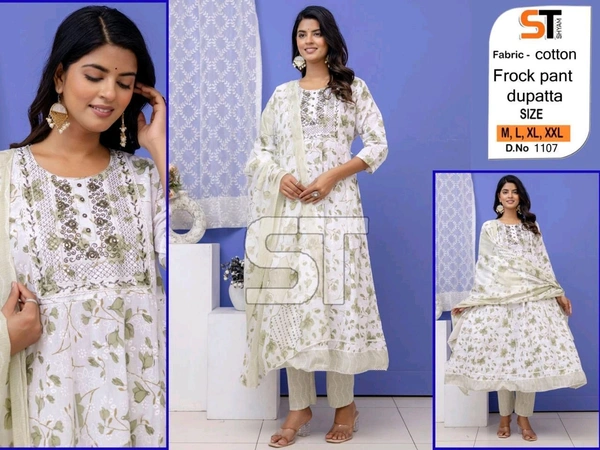 cotton frock set