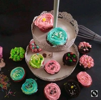 Choco Vanilla Cupcakes  - 6