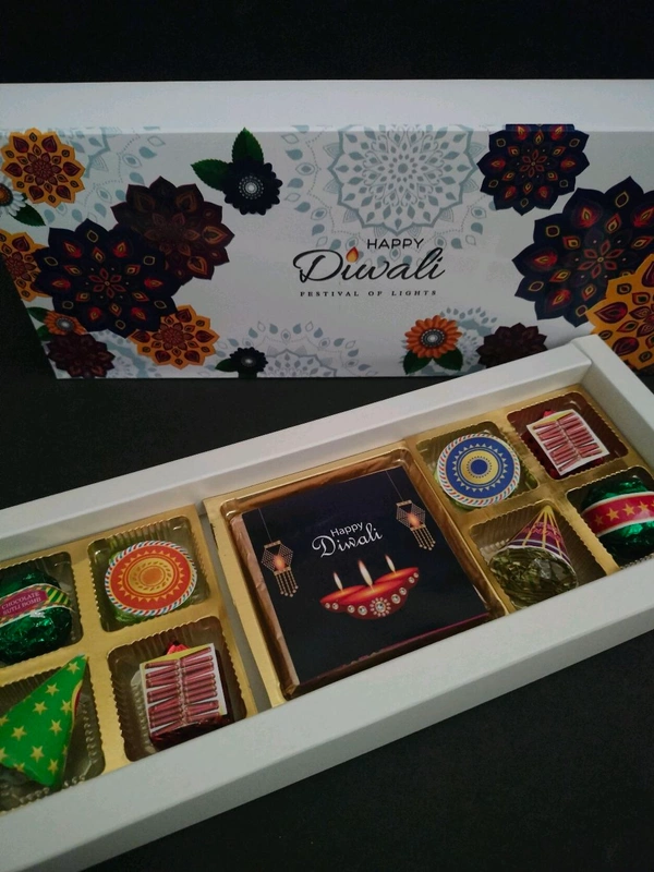 Diwali Gift Pack With Cracker Theme Chocolate 