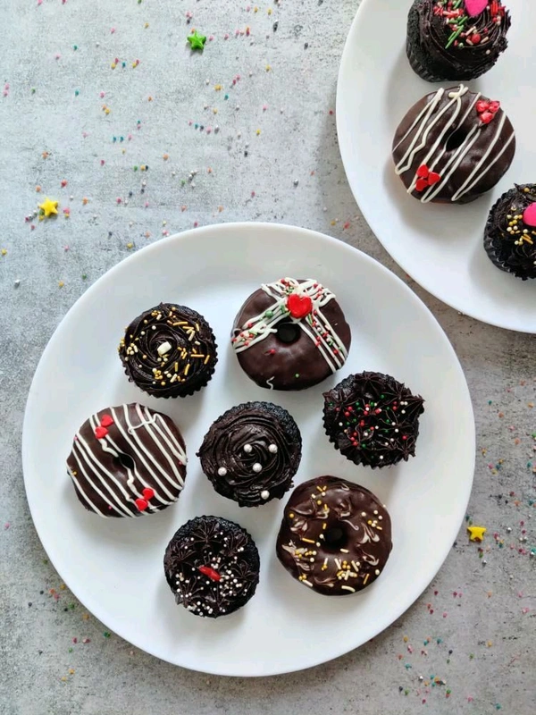 Dark Chocolate Doughnuts 