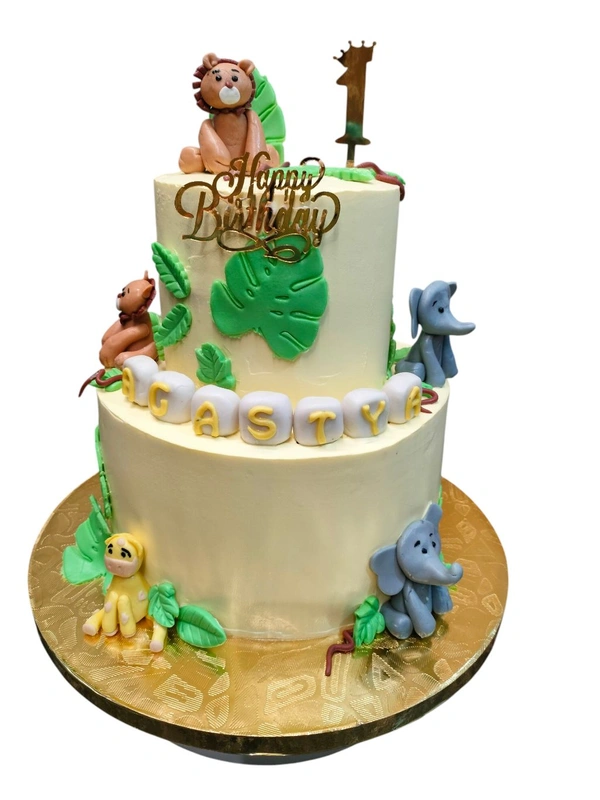 Animal Theme Cake 
