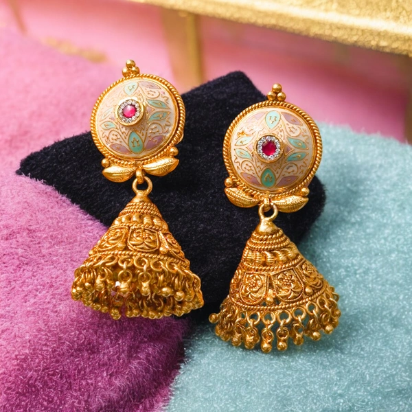 119 Akansha Meenakari Earrings