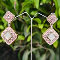 EE020-A07VCT300 Chandani Glow Earrings - Cream
