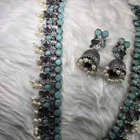 NS016-D47-ORT Durva Oxidized Set - Cyan