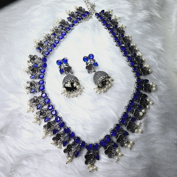 NS017-D48-ORT Durva Oxidized Set - Blue
