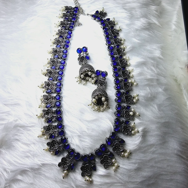 NS017-D48-ORT Durva Oxidized Set - Blue