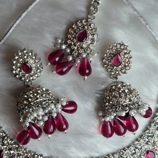 NS009-D07-TYS Kapila Jewel Set - Red