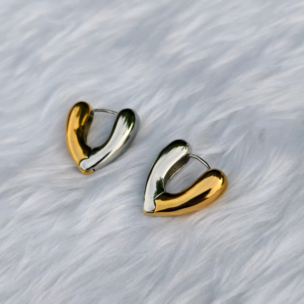 EE080 Korean Dual Heart - Gold