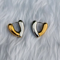 EE080 Korean Dual Heart - Gold