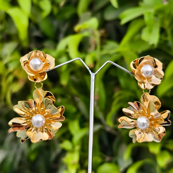 EE082 Korean Golden Flowers - Gold