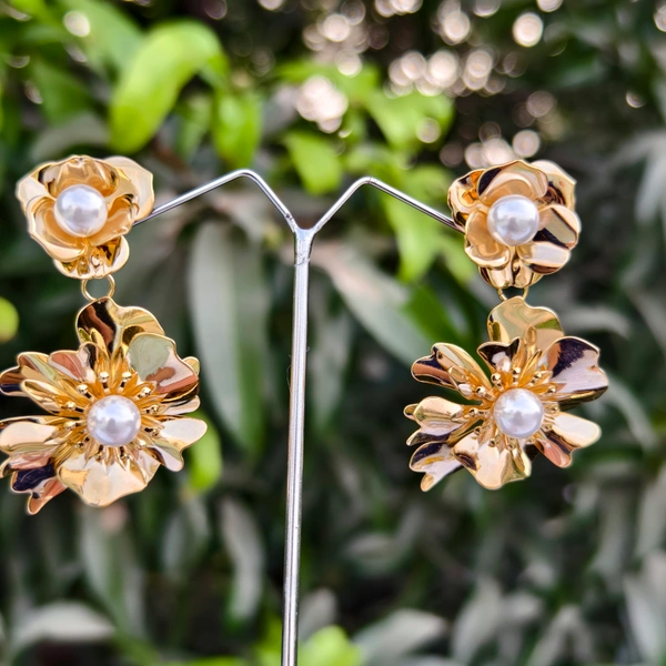 EE082 Korean Golden Flowers - Gold